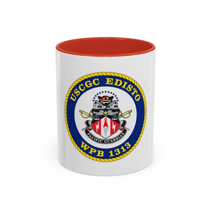 USCGC Edisto WPB 1313 (U.S. Coast Guard) Accent Coffee Mug 11oz Red - Go Mug Yourself