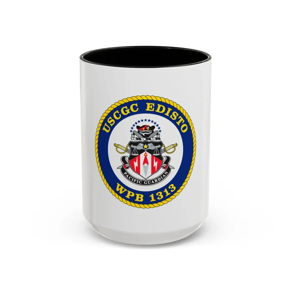 USCGC Edisto WPB 1313 (U.S. Coast Guard) Accent Coffee Mug 15oz Black - Go Mug Yourself