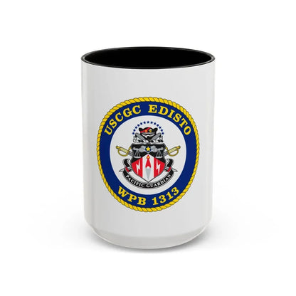 USCGC Edisto WPB 1313 (U.S. Coast Guard) Accent Coffee Mug 15oz Black - Go Mug Yourself