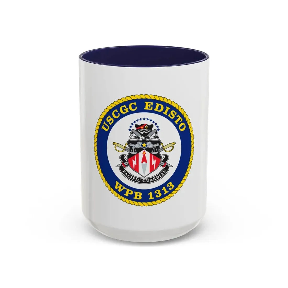 USCGC Edisto WPB 1313 (U.S. Coast Guard) Accent Coffee Mug 15oz Navy - Go Mug Yourself