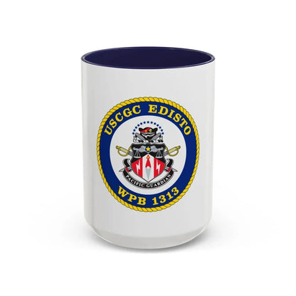 USCGC Edisto WPB 1313 (U.S. Coast Guard) Accent Coffee Mug 15oz Navy - Go Mug Yourself
