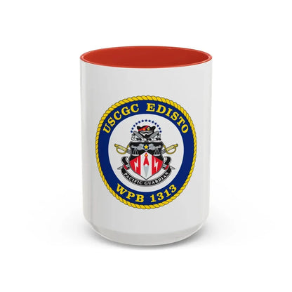 USCGC Edisto WPB 1313 (U.S. Coast Guard) Accent Coffee Mug 15oz Red - Go Mug Yourself
