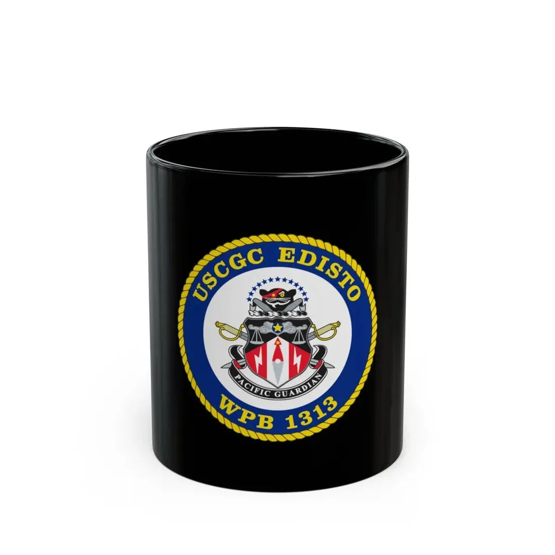 USCGC Edisto WPB 1313 (U.S. Coast Guard) Black Coffee Mug 11oz - Go Mug Yourself