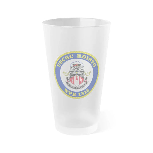 USCGC Edisto WPB 1313 (U.S. Coast Guard) Frosted Pint Glass 16oz Default Title - Go Mug Yourself