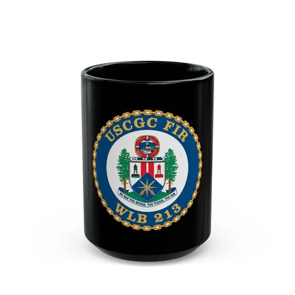 USCGC Fir WLB 213 (U.S. Coast Guard) Black Coffee Mug-15oz-Go Mug Yourself