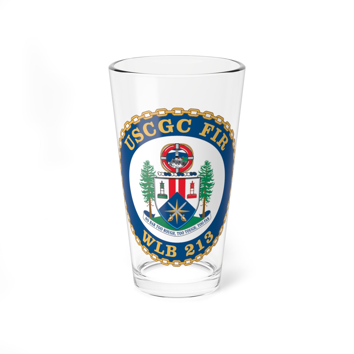 USCGC Fir WLB 213 (U.S. Coast Guard) Pint Glass 16oz-16oz-Go Mug Yourself