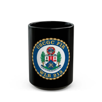 USCGC Fir WLB 213 (U.S. Coast Guard) Black Coffee Mug 15oz - Go Mug Yourself