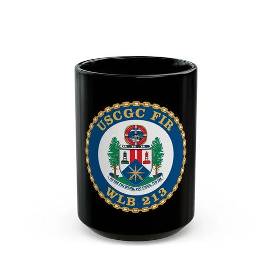 USCGC Fir WLB 213 (U.S. Coast Guard) Black Coffee Mug 15oz - Go Mug Yourself