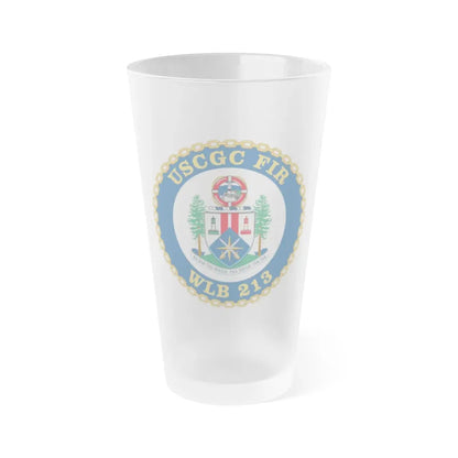 USCGC Fir WLB 213 (U.S. Coast Guard) Frosted Pint Glass 16oz Default Title - Go Mug Yourself