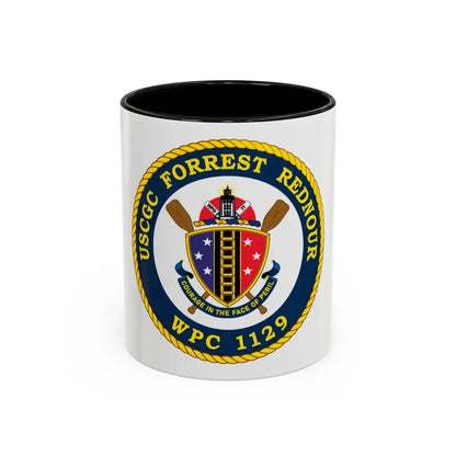 USCGC Forrest Rednour WPC 1129 (U.S. Coast Guard) Accent Coffee Mug 11oz Black - Go Mug Yourself