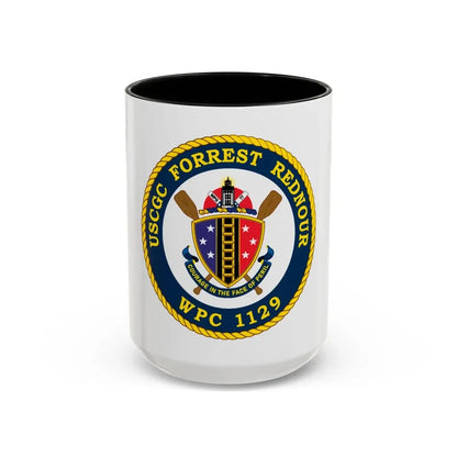 USCGC Forrest Rednour WPC 1129 (U.S. Coast Guard) Accent Coffee Mug 15oz Black - Go Mug Yourself