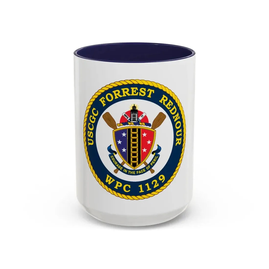 USCGC Forrest Rednour WPC 1129 (U.S. Coast Guard) Accent Coffee Mug 15oz Navy - Go Mug Yourself