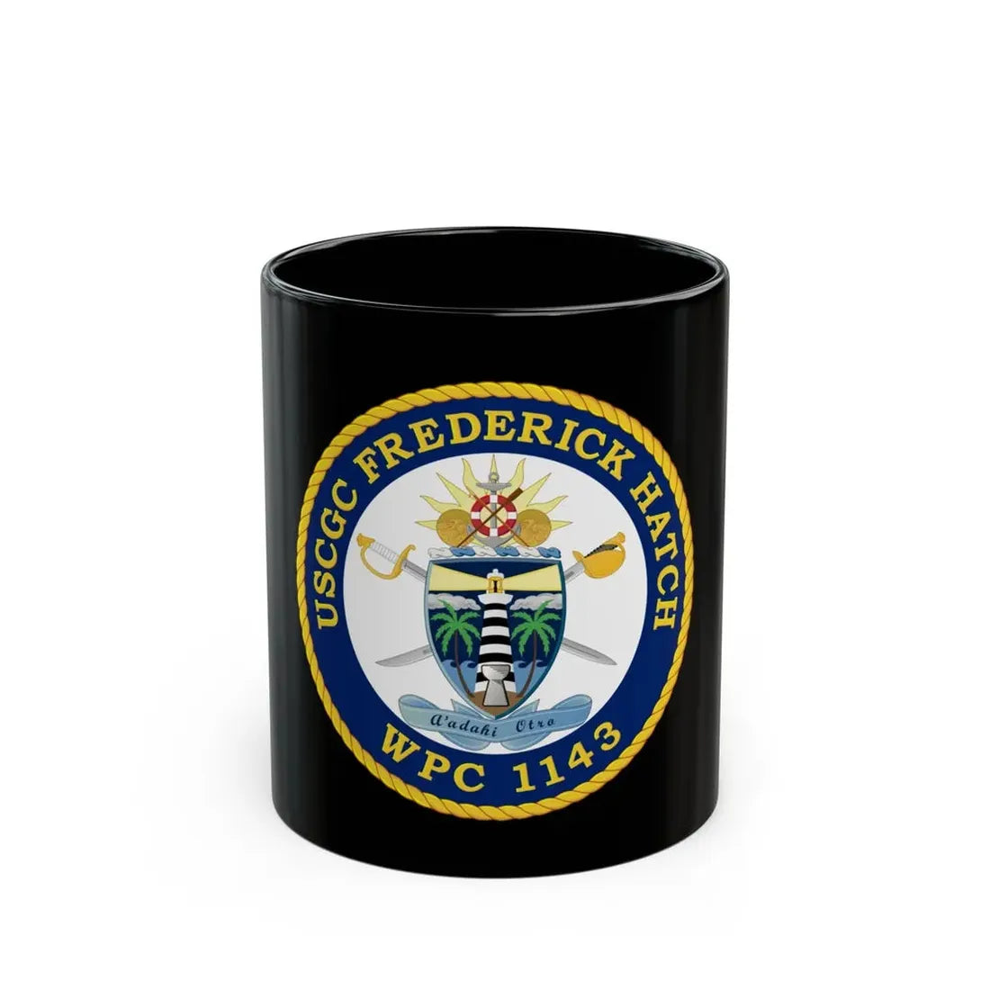 USCGC Frederick Hatch WPC 1143 (U.S. Coast Guard) Black Coffee Mug 11oz - Go Mug Yourself