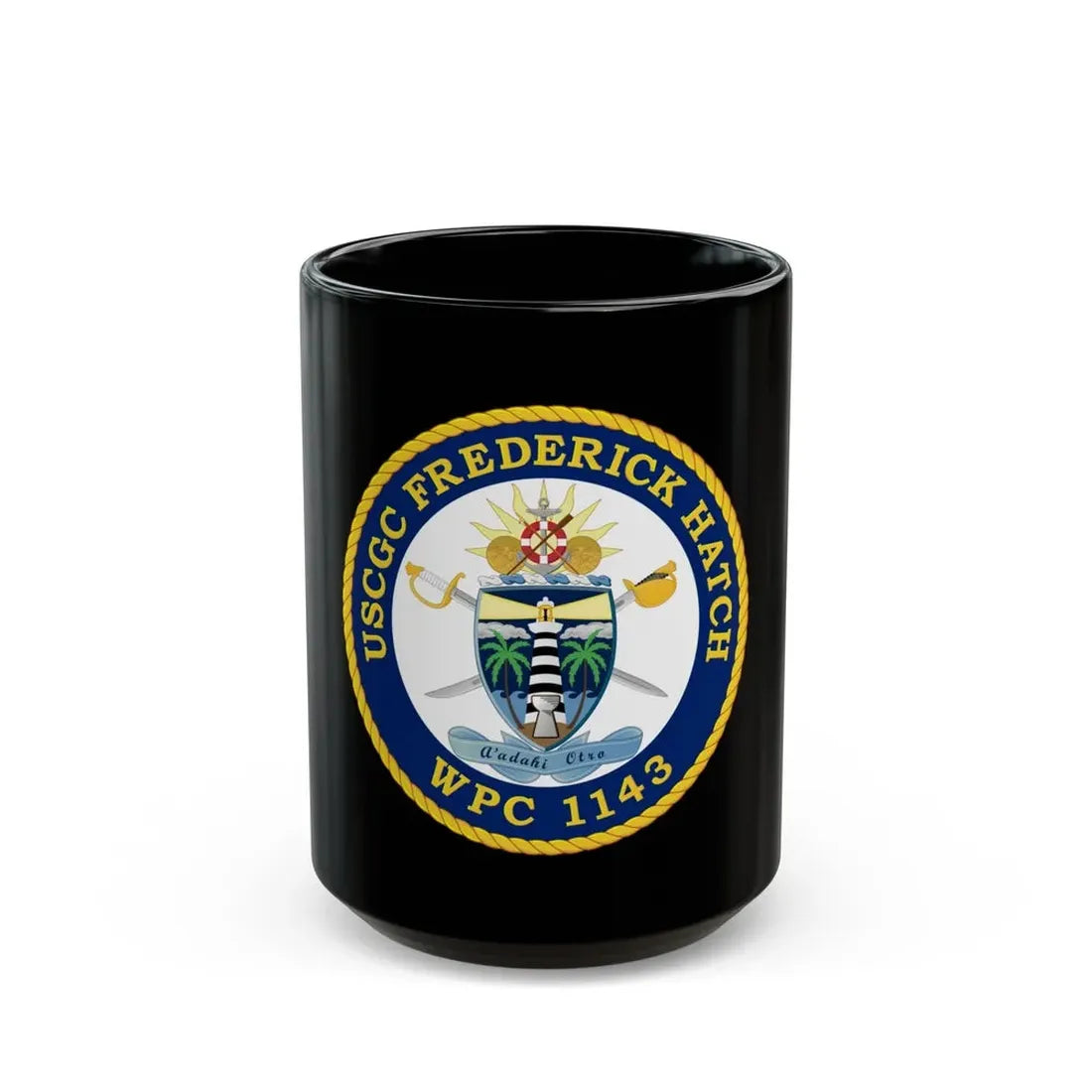 USCGC Frederick Hatch WPC 1143 (U.S. Coast Guard) Black Coffee Mug 15oz - Go Mug Yourself