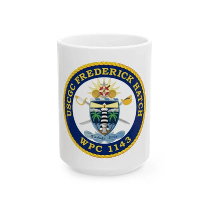 USCGC Frederick Hatch WPC 1143 (U.S. Coast Guard) White Coffee Mug 15oz - Go Mug Yourself