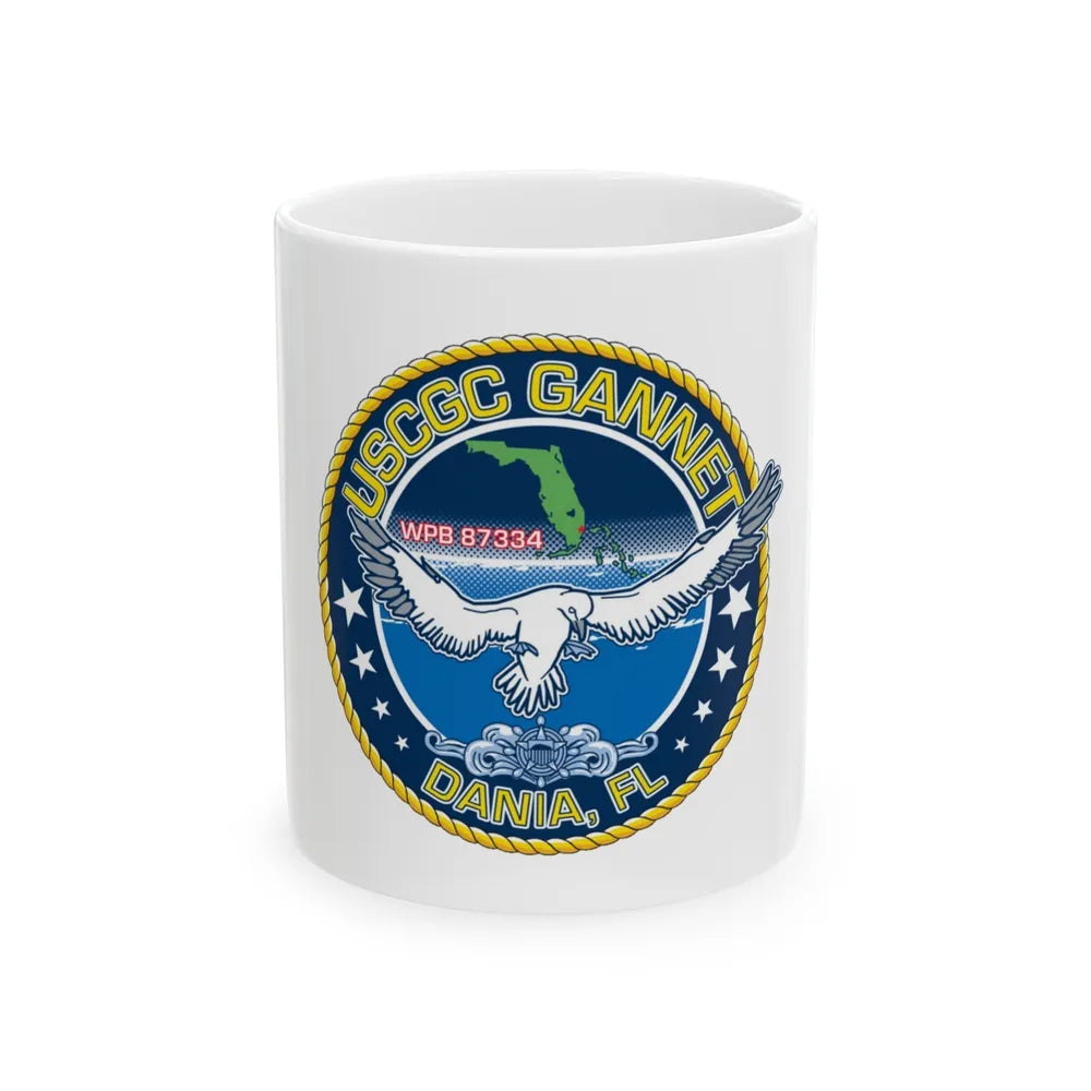 USCGC Gannet Dania FL (U.S. Coast Guard) White Coffee Mug-11oz-Go Mug Yourself