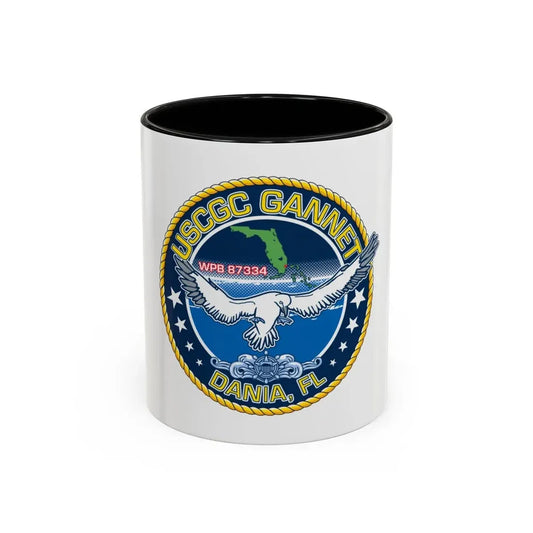 USCGC Gannet Dania FL (U.S. Coast Guard) Accent Coffee Mug 11oz Black - Go Mug Yourself