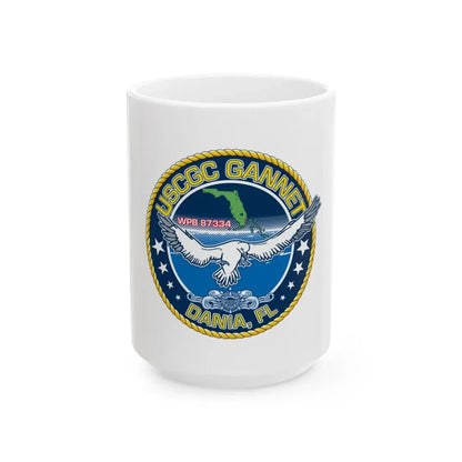 USCGC Gannet Dania FL (U.S. Coast Guard) White Coffee Mug 15oz - Go Mug Yourself