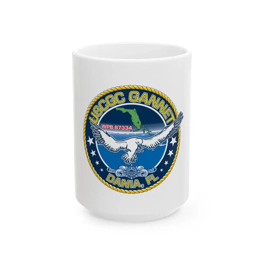 USCGC Gannet Dania FL (U.S. Coast Guard) White Coffee Mug 15oz - Go Mug Yourself