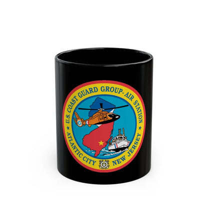 USCGC Group Air Station Atlantic City NJ (U.S. Coast Guard) Black Coffee Mug-11oz-Go Mug Yourself