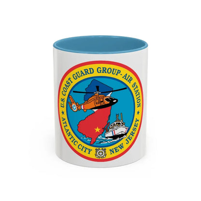USCGC Group Air Station Atlantic City NJ (U.S. Coast Guard) Accent Coffee Mug 11oz Light Blue - Go Mug Yourself