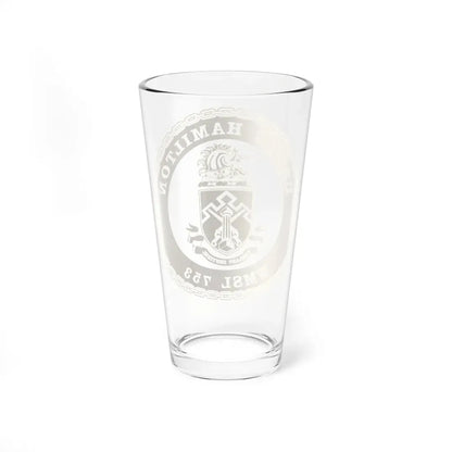 USCGC Hamilton WMSL 753 GOLD (U.S. Coast Guard) Pint Glass 16oz - Go Mug Yourself