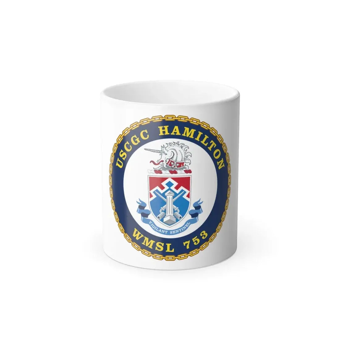 USCGC Hamilton WMSL 753 (U.S. Coast Guard) Color Changing Coffee Mug 11oz - Go Mug Yourself