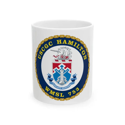 USCGC Hamilton WMSL 753 (U.S. Coast Guard) White Coffee Mug 11oz - Go Mug Yourself