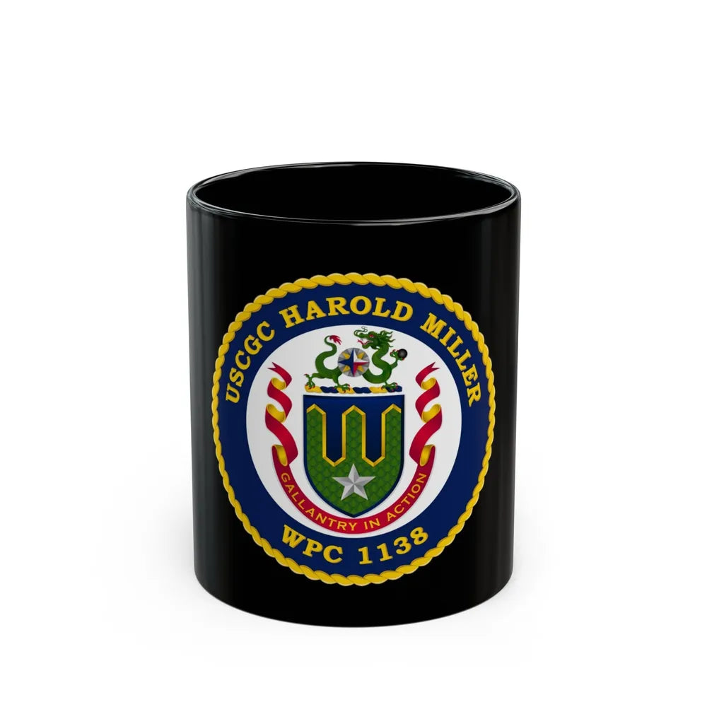 USCGC Harold Miller WPC 1138 (U.S. Coast Guard) Black Coffee Mug-11oz-Go Mug Yourself