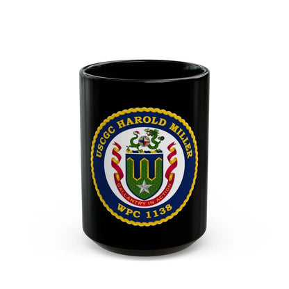 USCGC Harold Miller WPC 1138 (U.S. Coast Guard) Black Coffee Mug-15oz-Go Mug Yourself