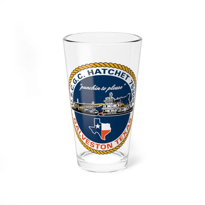 USCGC Hatchet 75309 Galveston TX (U.S. Coast Guard) Pint Glass 16oz-16oz-Go Mug Yourself