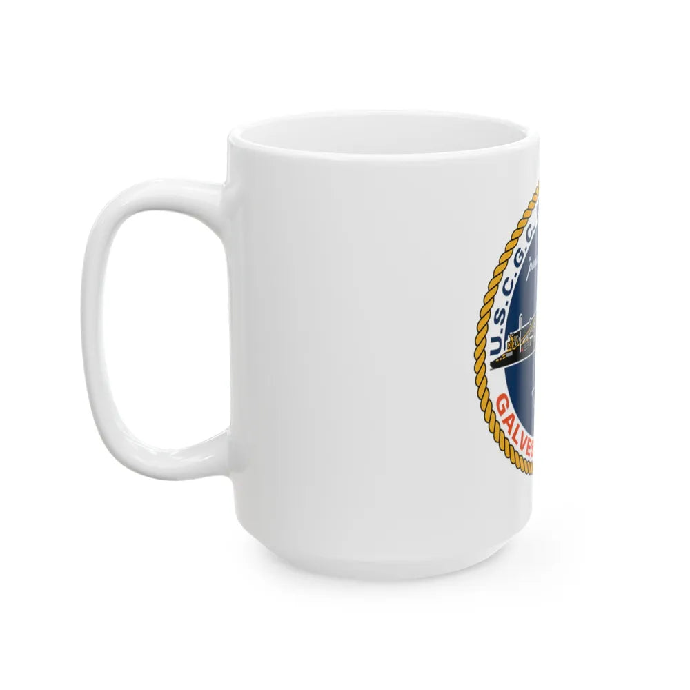 USCGC Hatchet 75309 Galveston TX (U.S. Coast Guard) White Coffee Mug-Go Mug Yourself