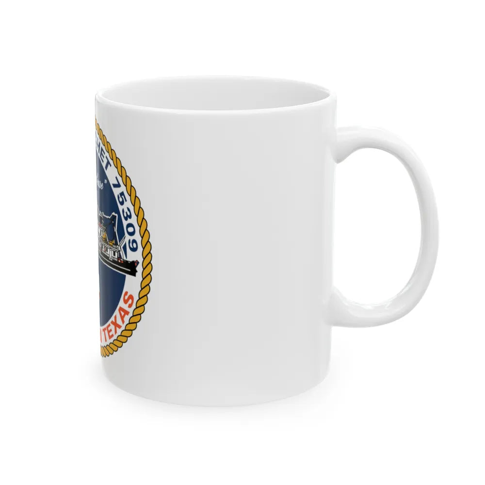 USCGC Hatchet 75309 Galveston TX (U.S. Coast Guard) White Coffee Mug-Go Mug Yourself