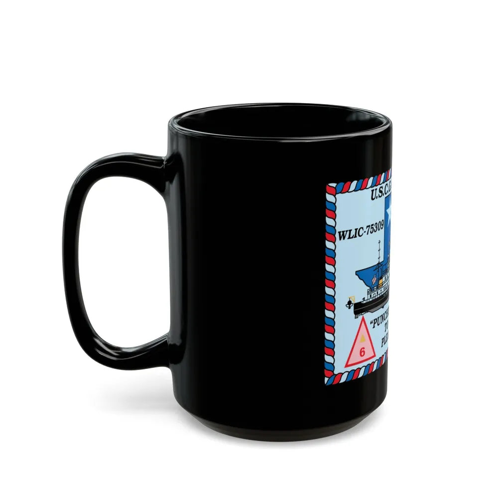 USCGC Hatchet WLIC 75309 (U.S. Coast Guard) Black Coffee Mug-Go Mug Yourself