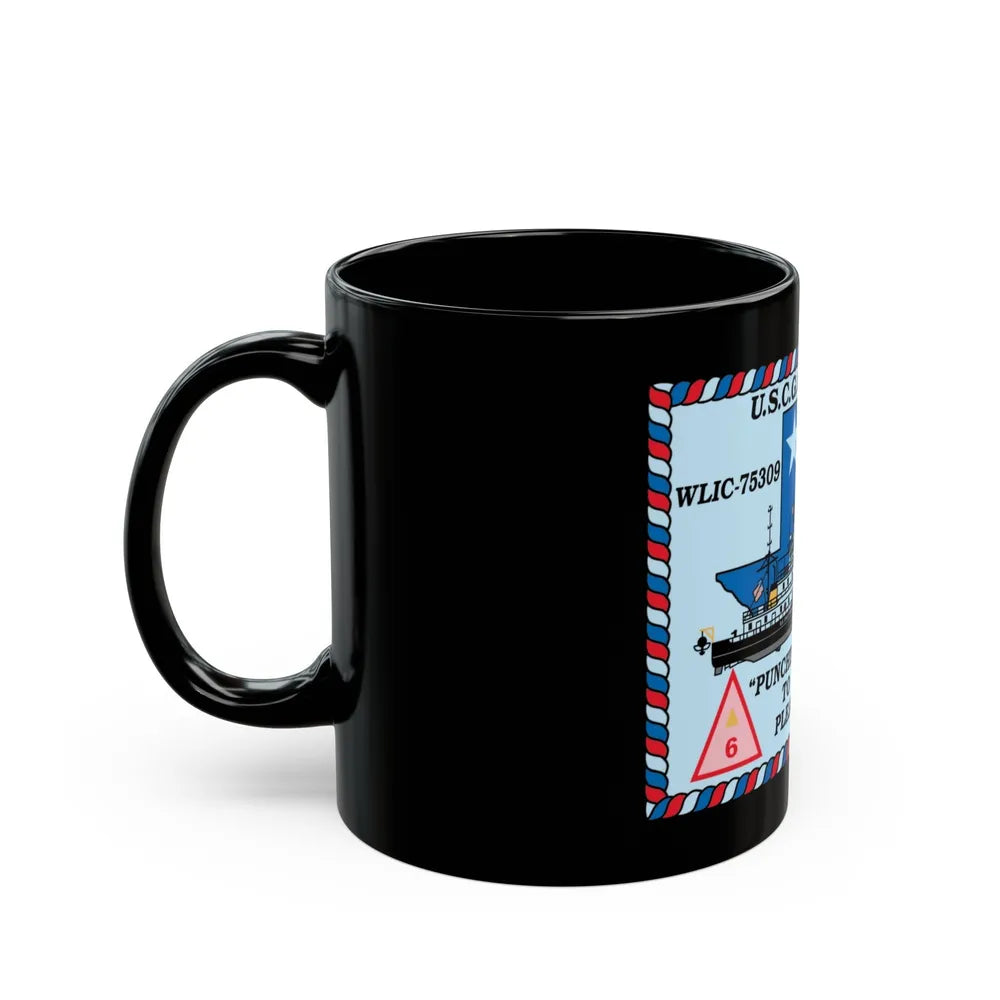 USCGC Hatchet WLIC 75309 (U.S. Coast Guard) Black Coffee Mug-Go Mug Yourself