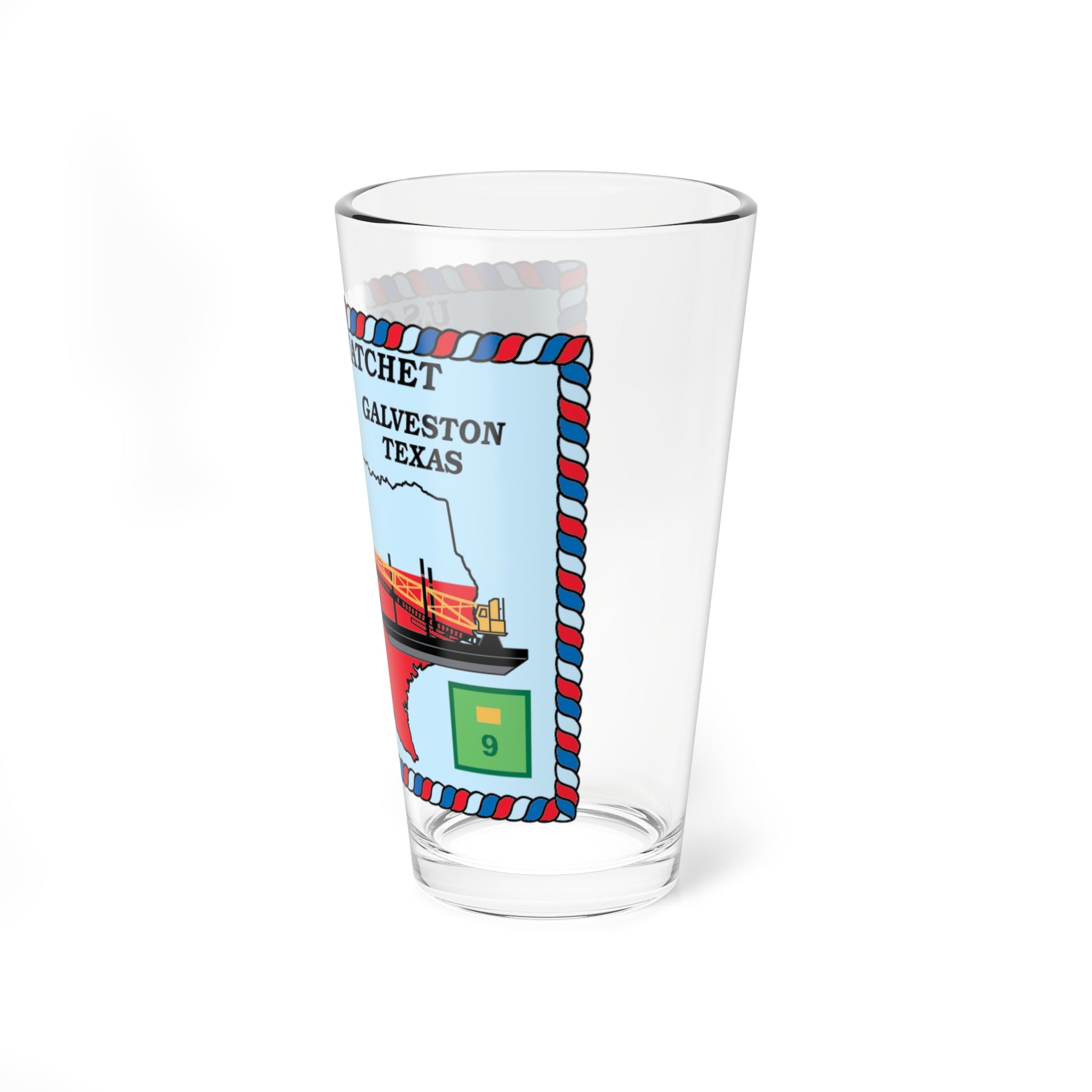 USCGC Hatchet WLIC 75309 (U.S. Coast Guard) Pint Glass 16oz-Go Mug Yourself