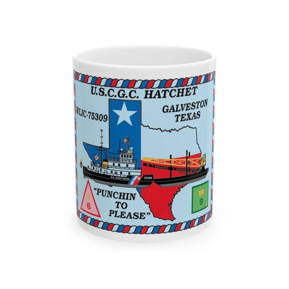 USCGC Hatchet WLIC 75309 (U.S. Coast Guard) White Coffee Mug-11oz-Go Mug Yourself