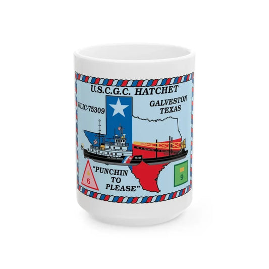USCGC Hatchet WLIC 75309 (U.S. Coast Guard) White Coffee Mug 15oz - Go Mug Yourself