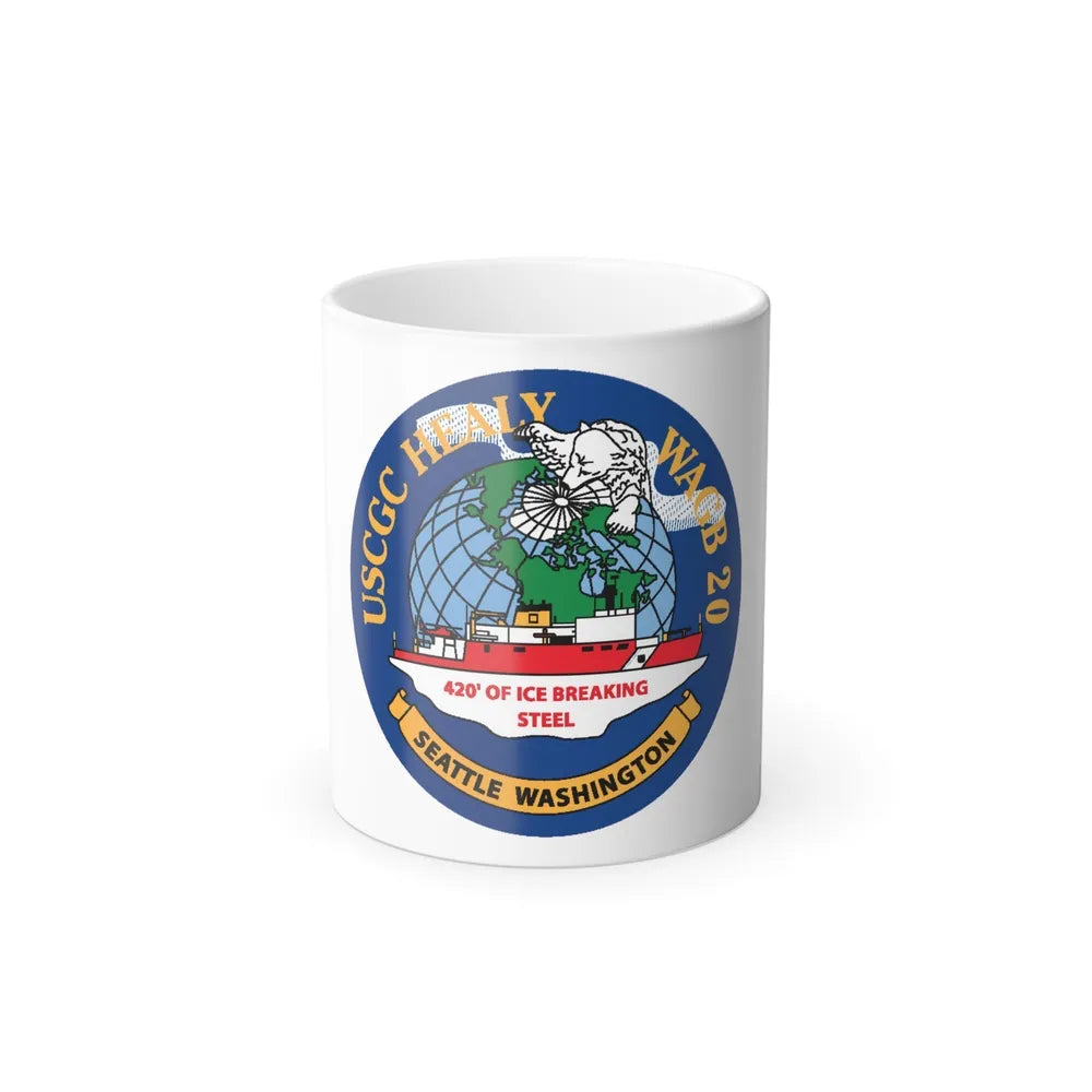 USCGC Healy WAGB 20 Seattle Wash (U.S. Coast Guard) Color Changing Mug 11oz-11oz-Go Mug Yourself