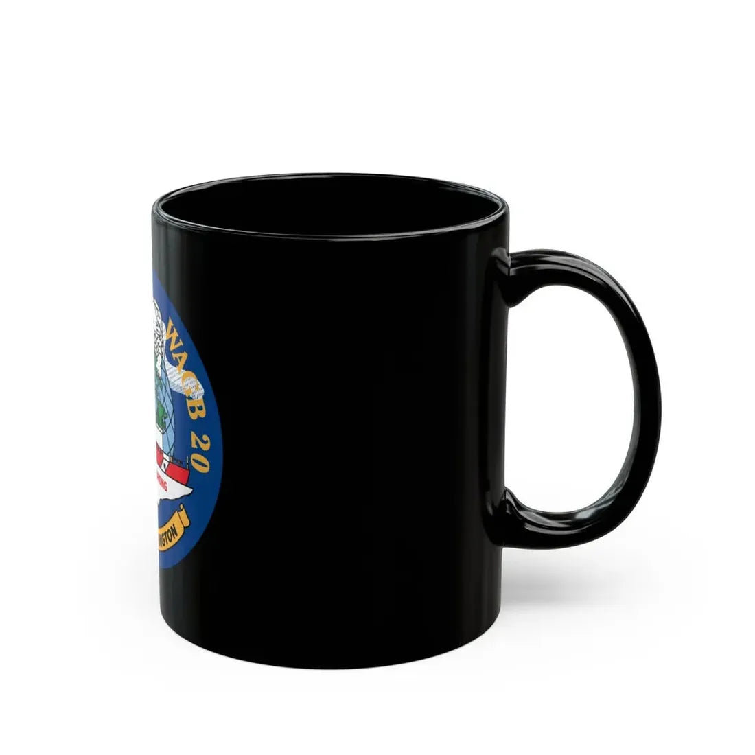 USCGC Healy WAGB 20 Seattle Wash (U.S. Coast Guard) Black Coffee Mug - Go Mug Yourself