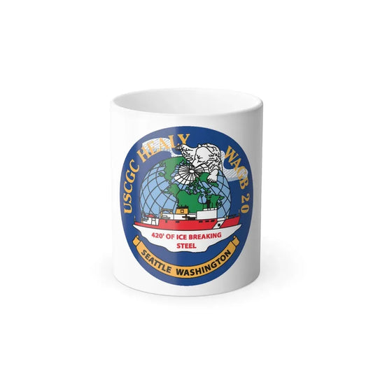 USCGC Healy WAGB 20 Seattle Wash (U.S. Coast Guard) Color Changing Coffee Mug 11oz - Go Mug Yourself