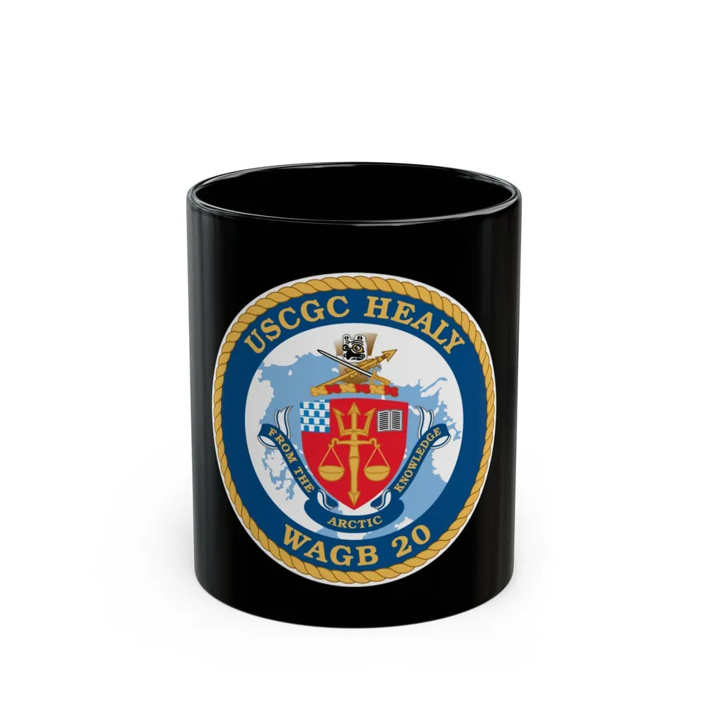 USCGC Healy WAGB 20 (U.S. Coast Guard) Black Coffee Mug-11oz-Go Mug Yourself