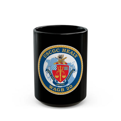 USCGC Healy WAGB 20 (U.S. Coast Guard) Black Coffee Mug-15oz-Go Mug Yourself