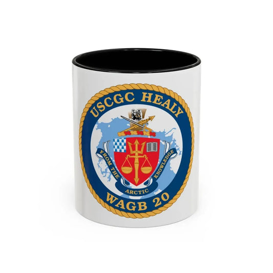 USCGC Healy WAGB 20 (U.S. Coast Guard) Accent Coffee Mug 11oz Black - Go Mug Yourself