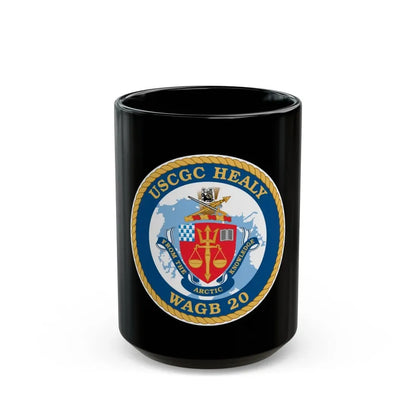 USCGC Healy WAGB 20 (U.S. Coast Guard) Black Coffee Mug 15oz - Go Mug Yourself