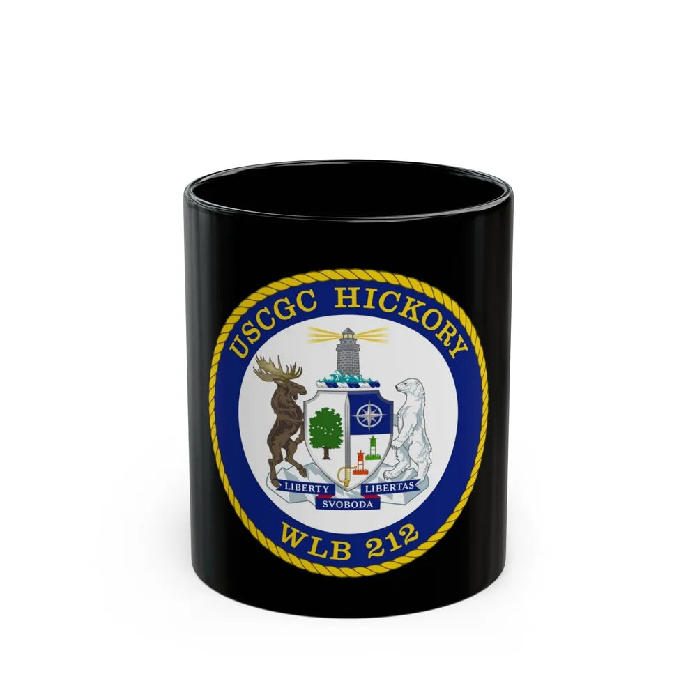 USCGC Hickory WLB 212 (U.S. Coast Guard) Black Coffee Mug-11oz-Go Mug Yourself