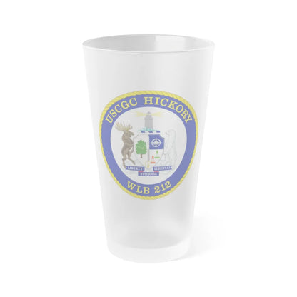 USCGC Hickory WLB 212 (U.S. Coast Guard) Frosted Pint Glass 16oz-Go Mug Yourself