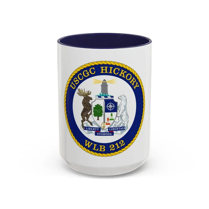 USCGC Hickory WLB 212 (U.S. Coast Guard) Accent Coffee Mug 15oz Navy - Go Mug Yourself