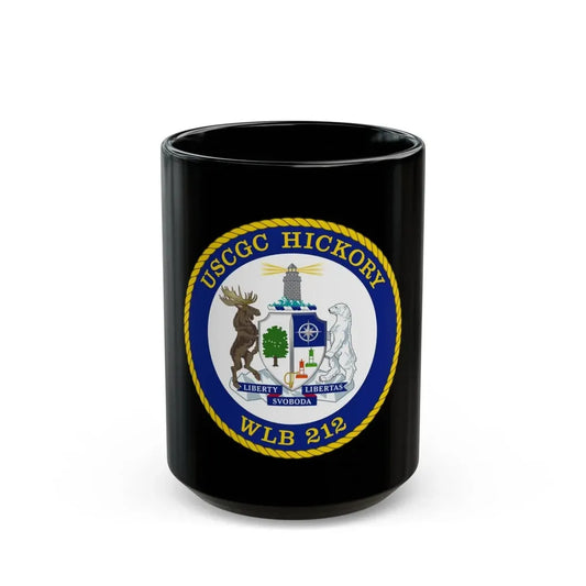 USCGC Hickory WLB 212 (U.S. Coast Guard) Black Coffee Mug 15oz - Go Mug Yourself