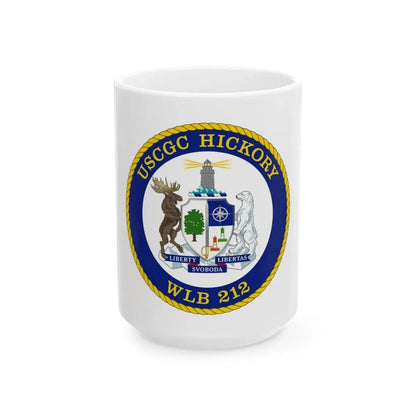 USCGC Hickory WLB 212 (U.S. Coast Guard) White Coffee Mug 15oz - Go Mug Yourself